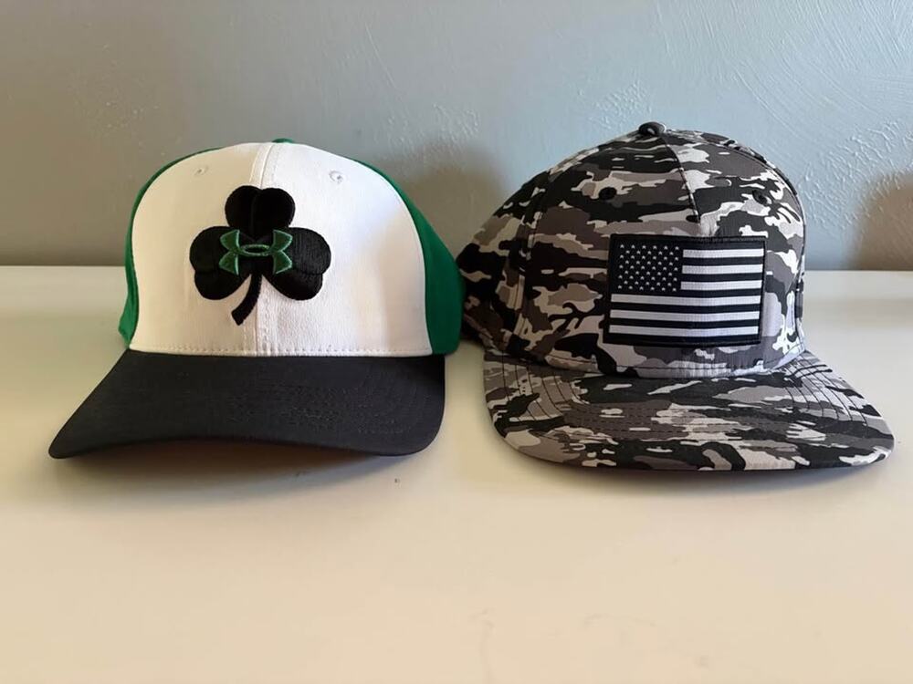 Lot 2 Under Armour Hats size M like New (0126)